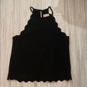 Altar’d State Black scalloped top